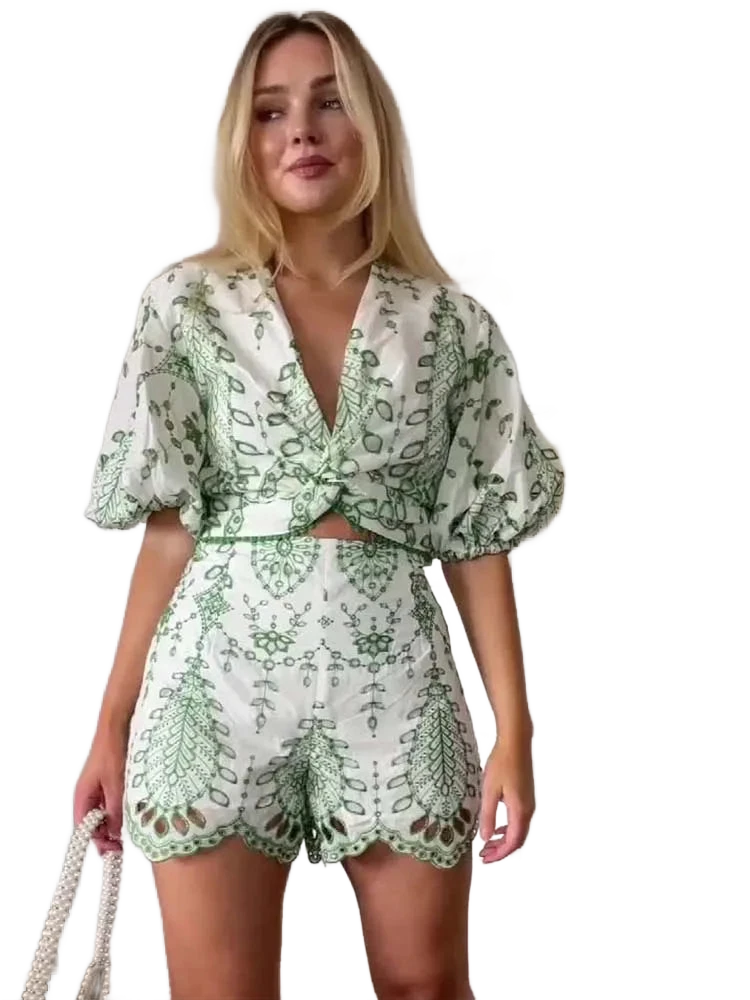 Amar™ Gali - סט חולצה מודפסת ומכנסיים קצרים