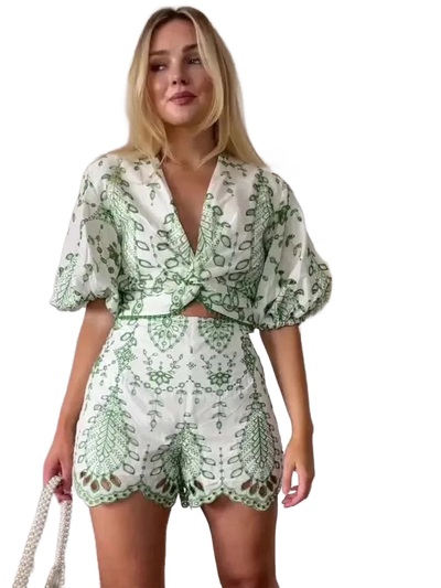 Amar™ Gali - סט חולצה מודפסת ומכנסיים קצרים