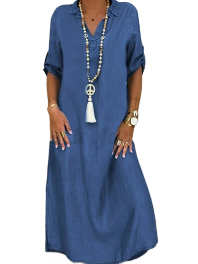 Amar™ Anat - שמלת ג’ינס אלגנטית וקלילה