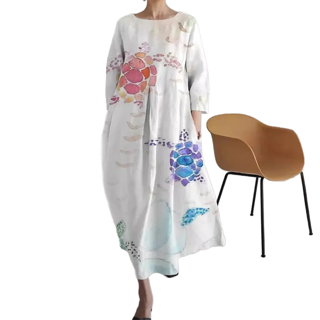 Amar™ Orly – שמלת קיץ רחבה בהדפס