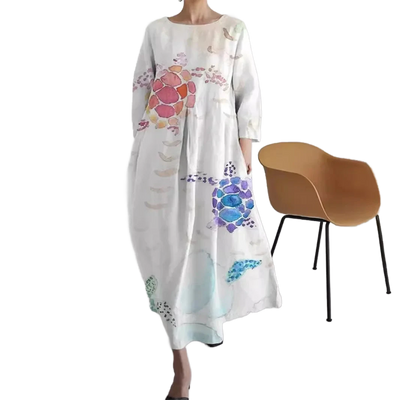 Amar™ Orly – שמלת קיץ רחבה בהדפס