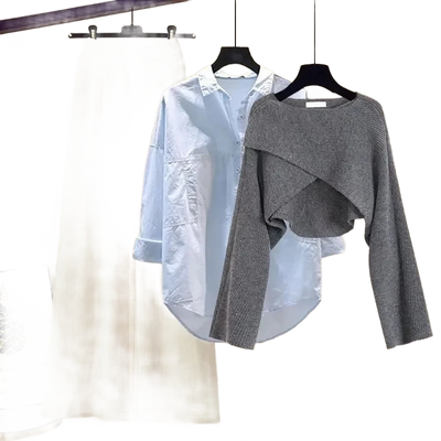 Amar™ Liora - סט תלת-חלקי נוח ורך עם שרוולים ארוכים