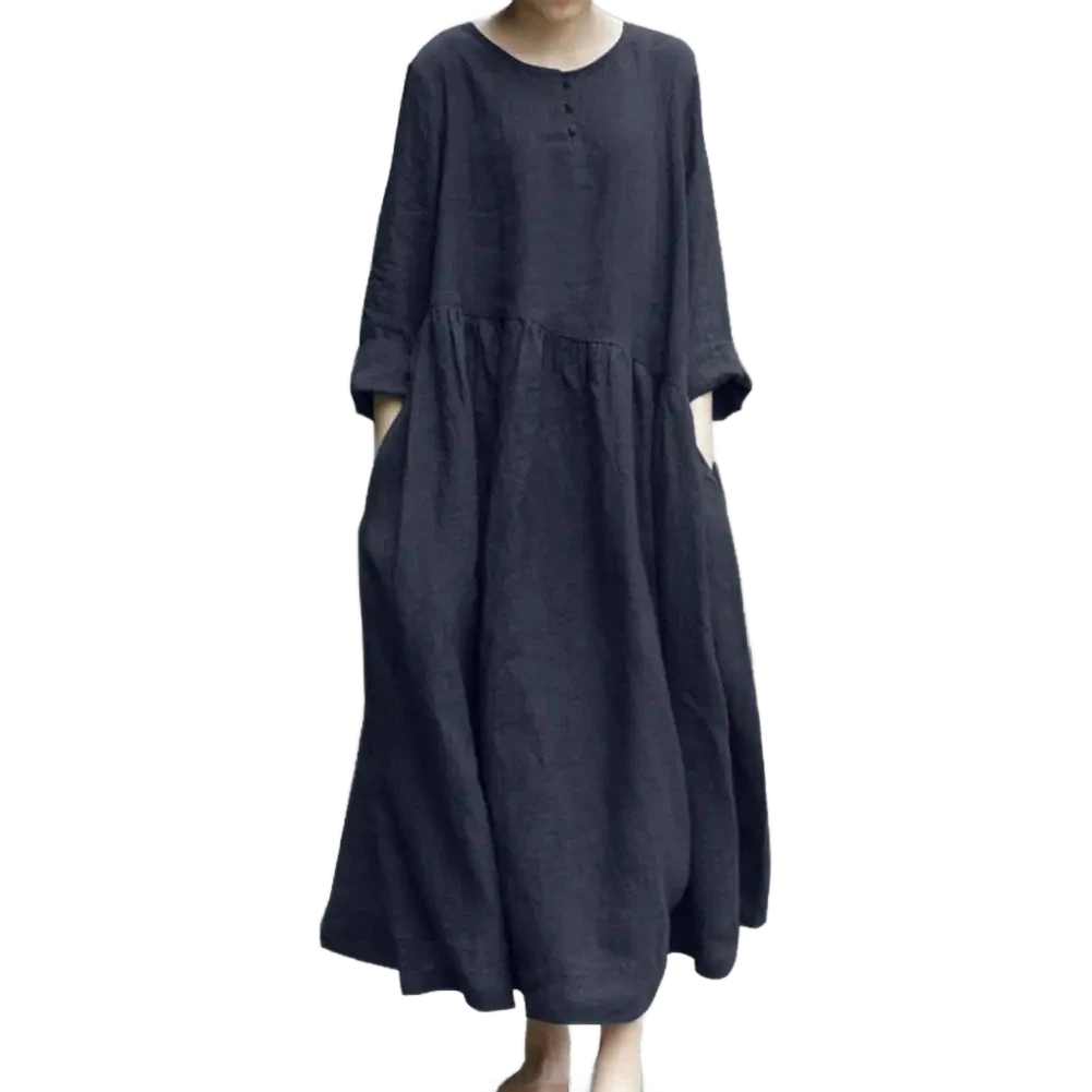 Amar Liora - שמלת מקסי כותנה פשתן נושמת