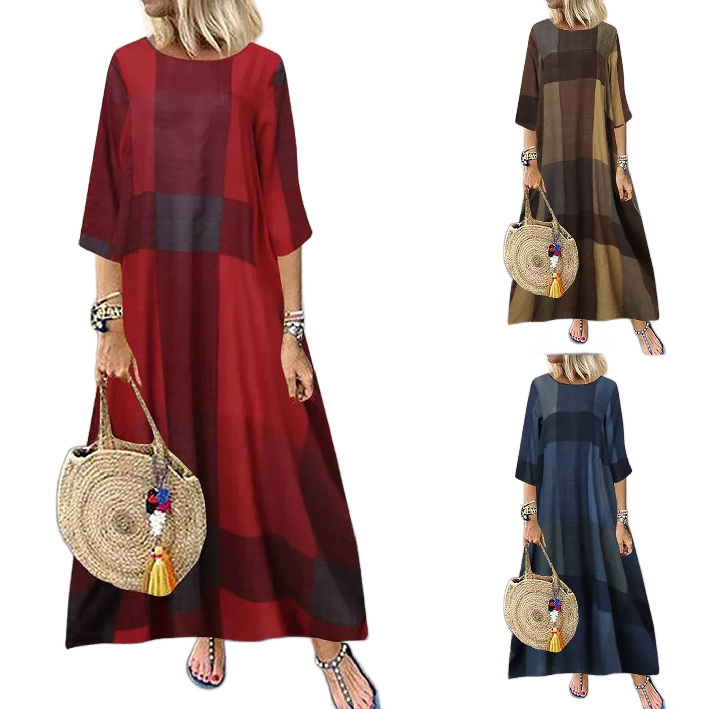 Amar™ Noga - שמלה וינטג’ אלגנטית מחמיאה