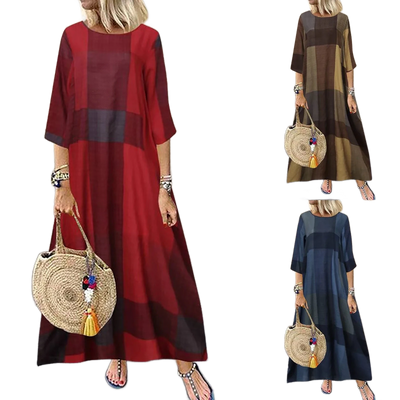 Amar™ Noga - שמלה וינטג’ אלגנטית מחמיאה