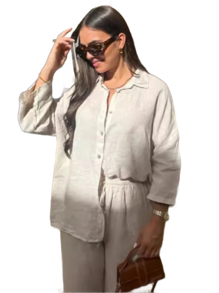 Amar™ Zilpa - סט בד כותנה ופשתן 2 חלקים