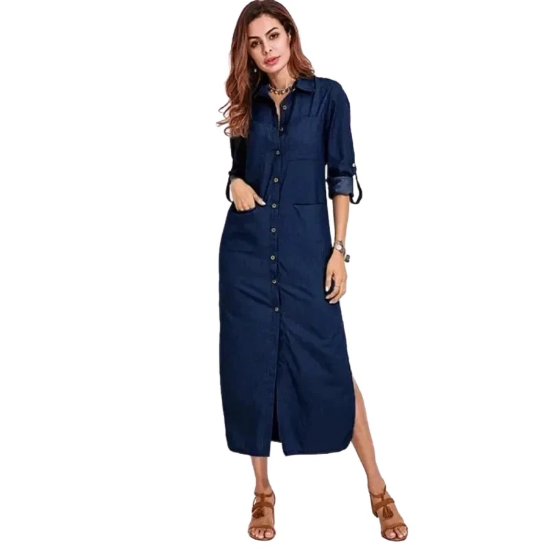 Amar Yehudit - שמלת ג’ינס קלאסית מחמיאה