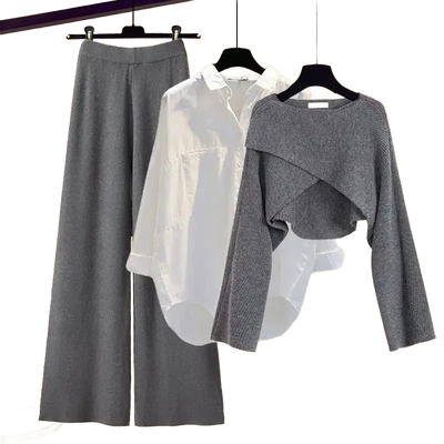 Amar™ Liora - סט תלת-חלקי נוח ורך עם שרוולים ארוכים