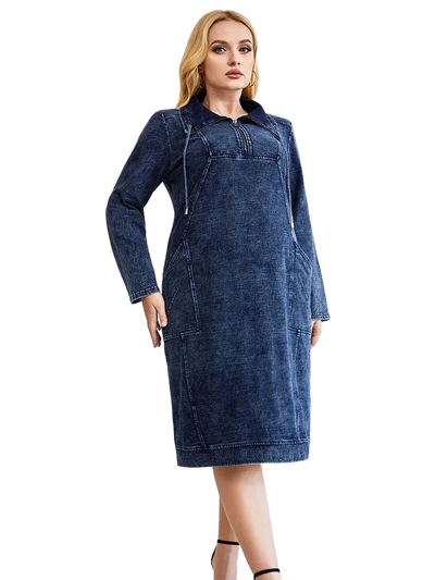 Amar™ Dalia - שמלת ג’ינס מחמיאה ומשוחררת