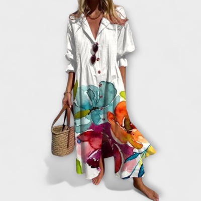 שרית | שמלת מקסי פרחונית ומחמיאה