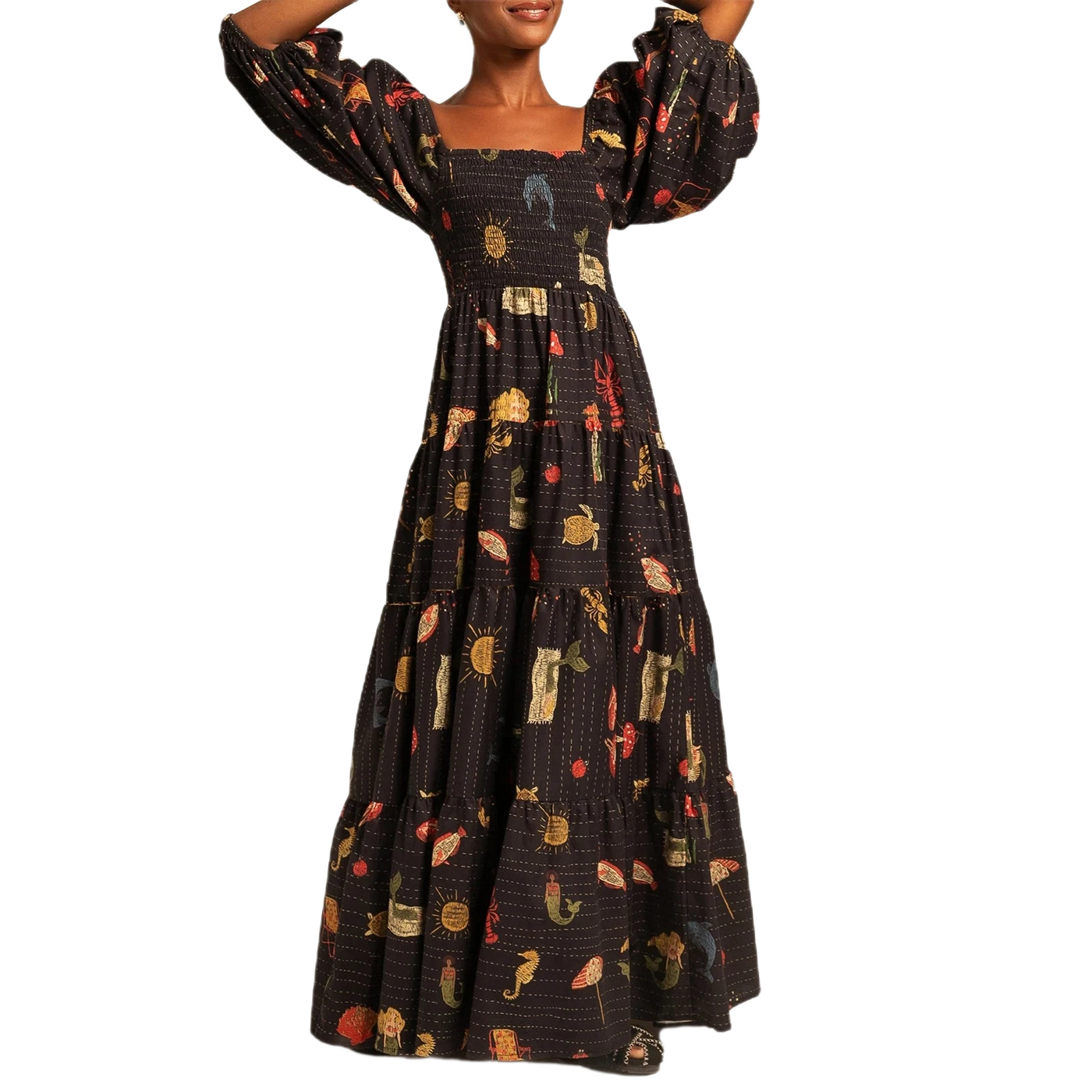 Amar Leah - שמלת מקסי טרופית לאישה