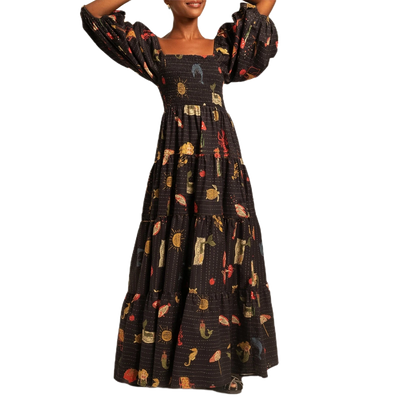 Amar Leah - שמלת מקסי טרופית לאישה