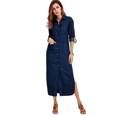 Amar Yehudit - שמלת ג’ינס קלאסית מחמיאה