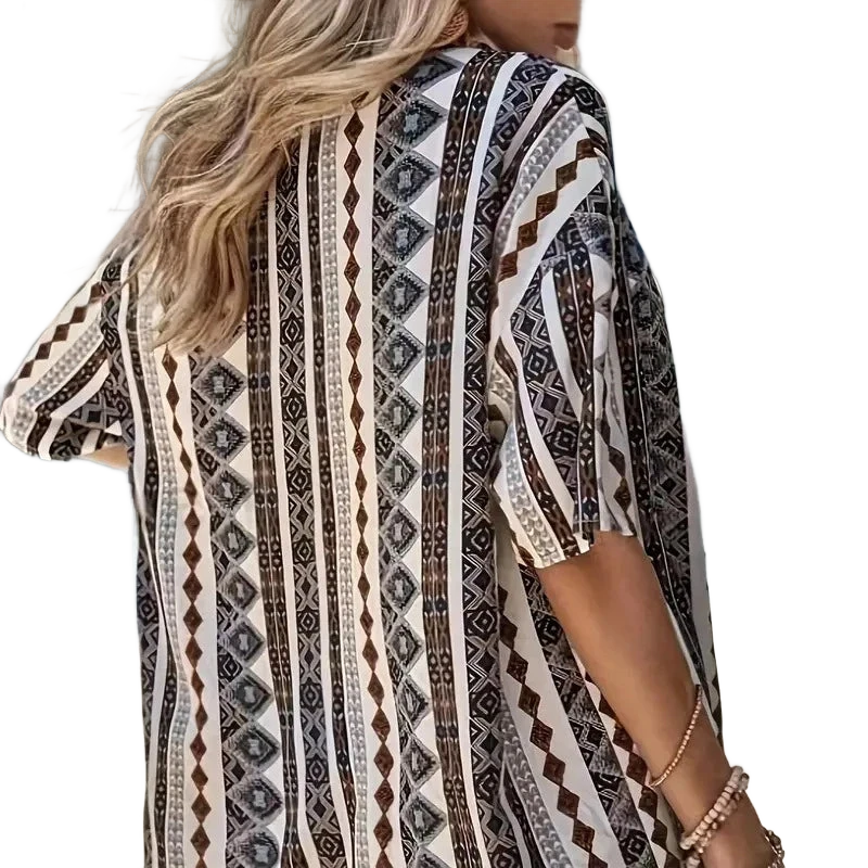 Amar™ Yaara - סט מודפס חולצה ומכנס קצר