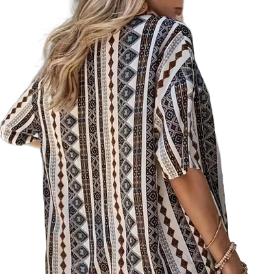 Amar™ Yaara - סט מודפס חולצה ומכנס קצר