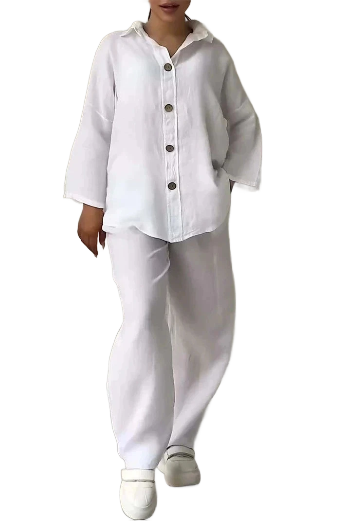 Amar™ Ravit - סט כותנה לין נושם