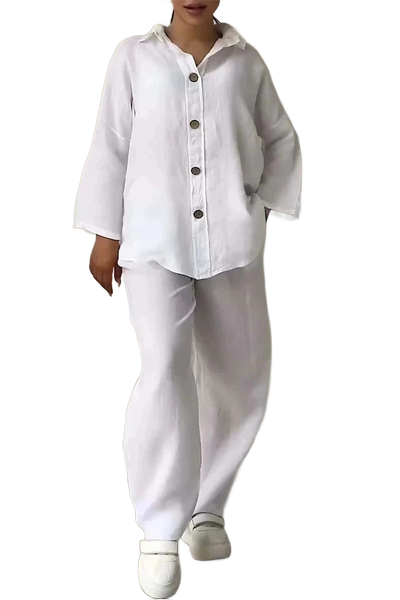 Amar™ Ravit - סט כותנה לין נושם