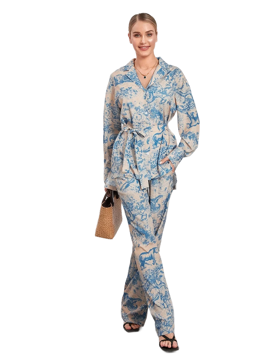 Amar™ Shira - סט חליפת מכנסיים לנשים
