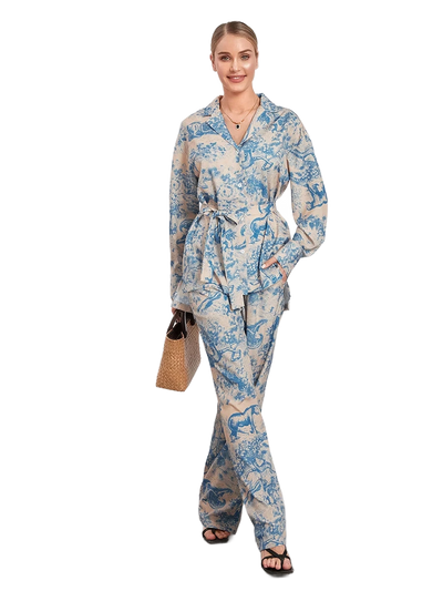 Amar™ Shira - סט חליפת מכנסיים לנשים