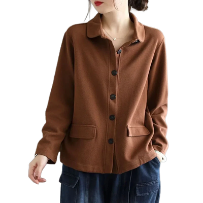 Amar™ Deborah - חולצת צוואר בובתית עם שרוול ארוך