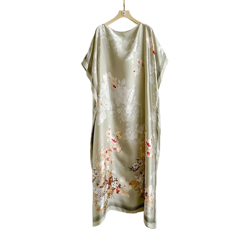 Amar™ Lior - שמלות מקסי מבד סטן פרחוני