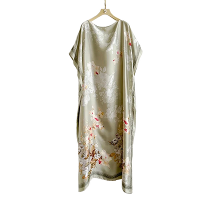 Amar™ Lior - שמלות מקסי מבד סטן פרחוני