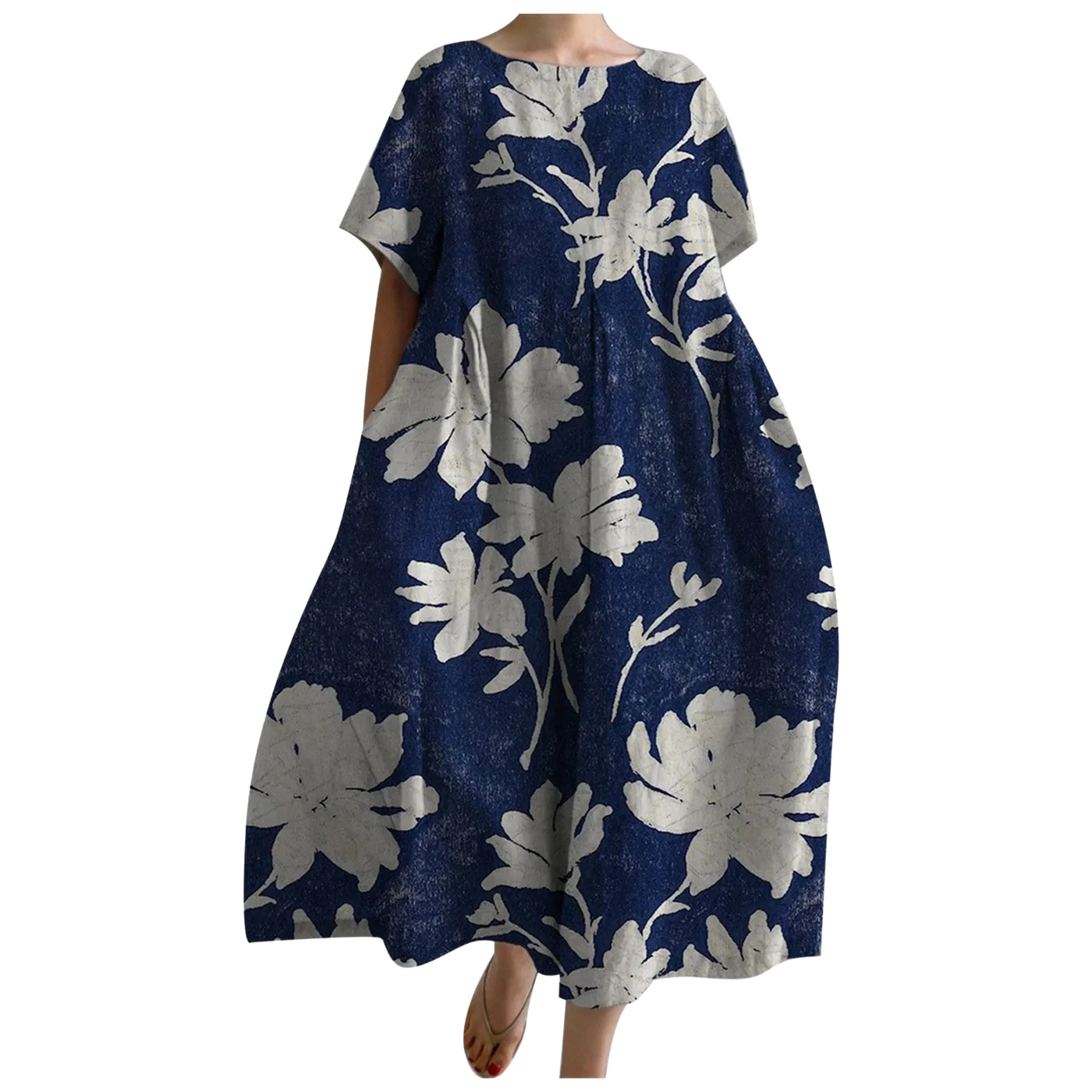 Amar Aliza - שמלה משוחררת מודפסת לנשים