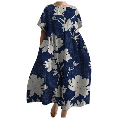 Amar Aliza - שמלה משוחררת מודפסת לנשים