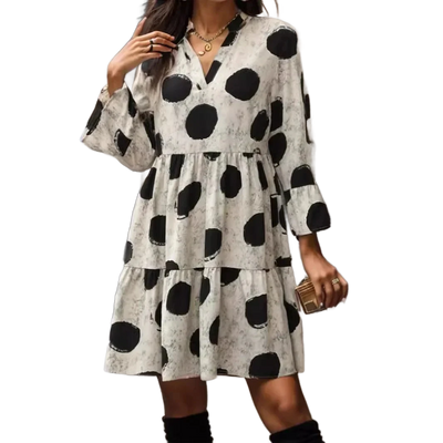 Amar™ Sapir - שמלות עם בדי הדפס ושרוולים ארוכים