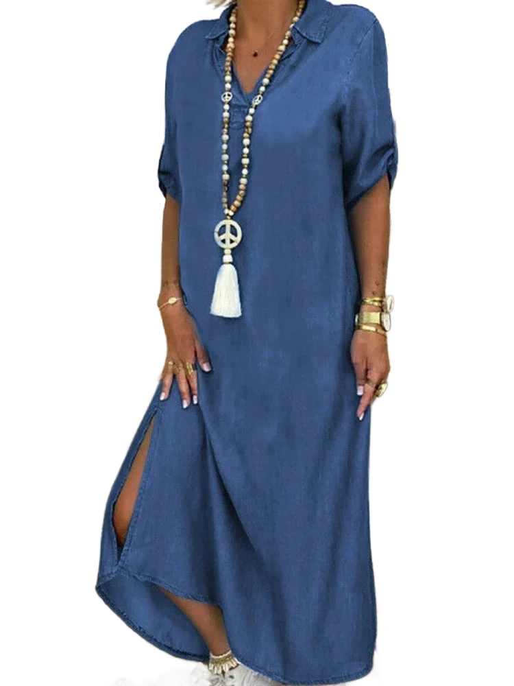 Amar™ Anat - שמלת ג’ינס אלגנטית וקלילה