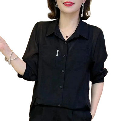 Amar™ Noa - חולצת צווארון בסגנון אתני