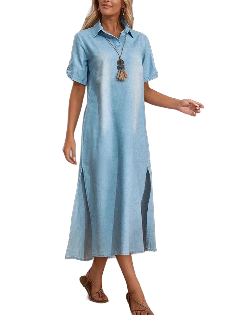 Amar™ Orit - שמלת ג'ינס מקסי קיצית