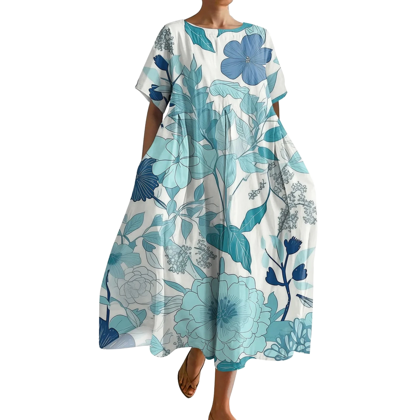 Amar™ Ravit - שמלת גרדיאנט עם כיסים