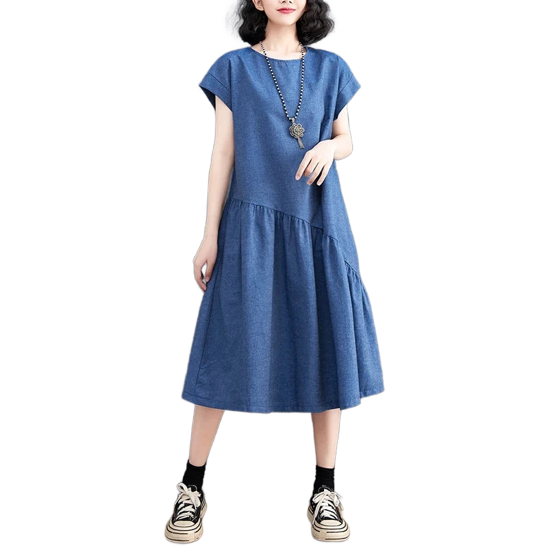 Amar™ Vered - שמלת ג'ינס קיצית מחטבת