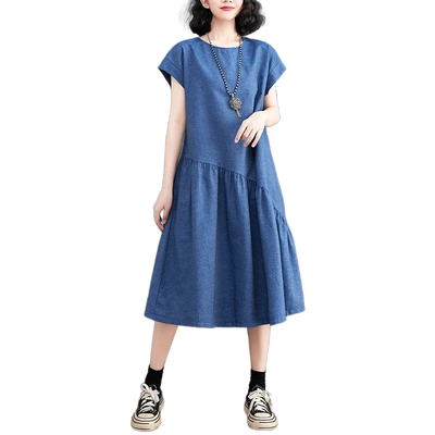 Amar™ Vered - שמלת ג'ינס קיצית מחטבת