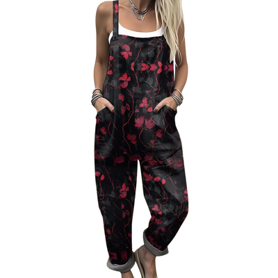 Amar Ronit - אוברול וינטג' פרחוני משוחרר