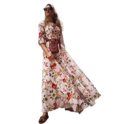 Amar™ Ophira - שמלת מקסי מחטבת ואלגנטית