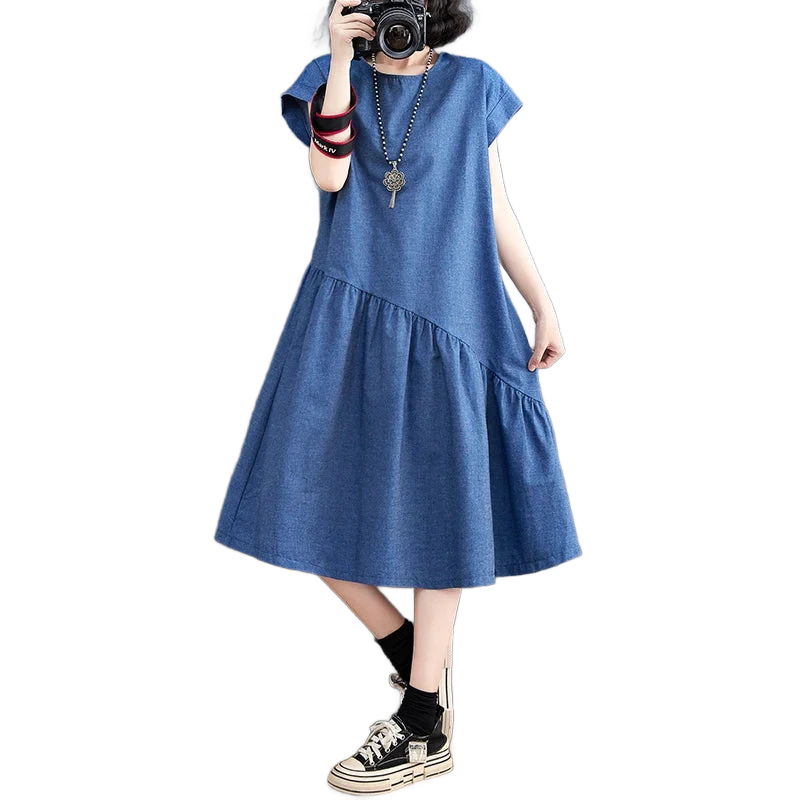 Amar™ Vered - שמלת ג'ינס קיצית מחטבת