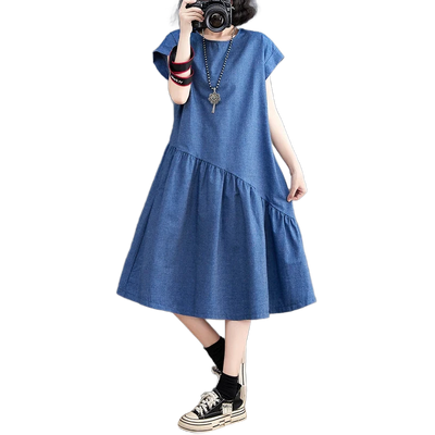 Amar™ Vered - שמלת ג'ינס קיצית מחטבת