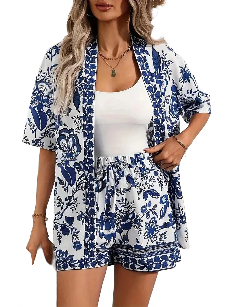 Amar™ Chaya - סט חולצה ומכנסיים מודפס