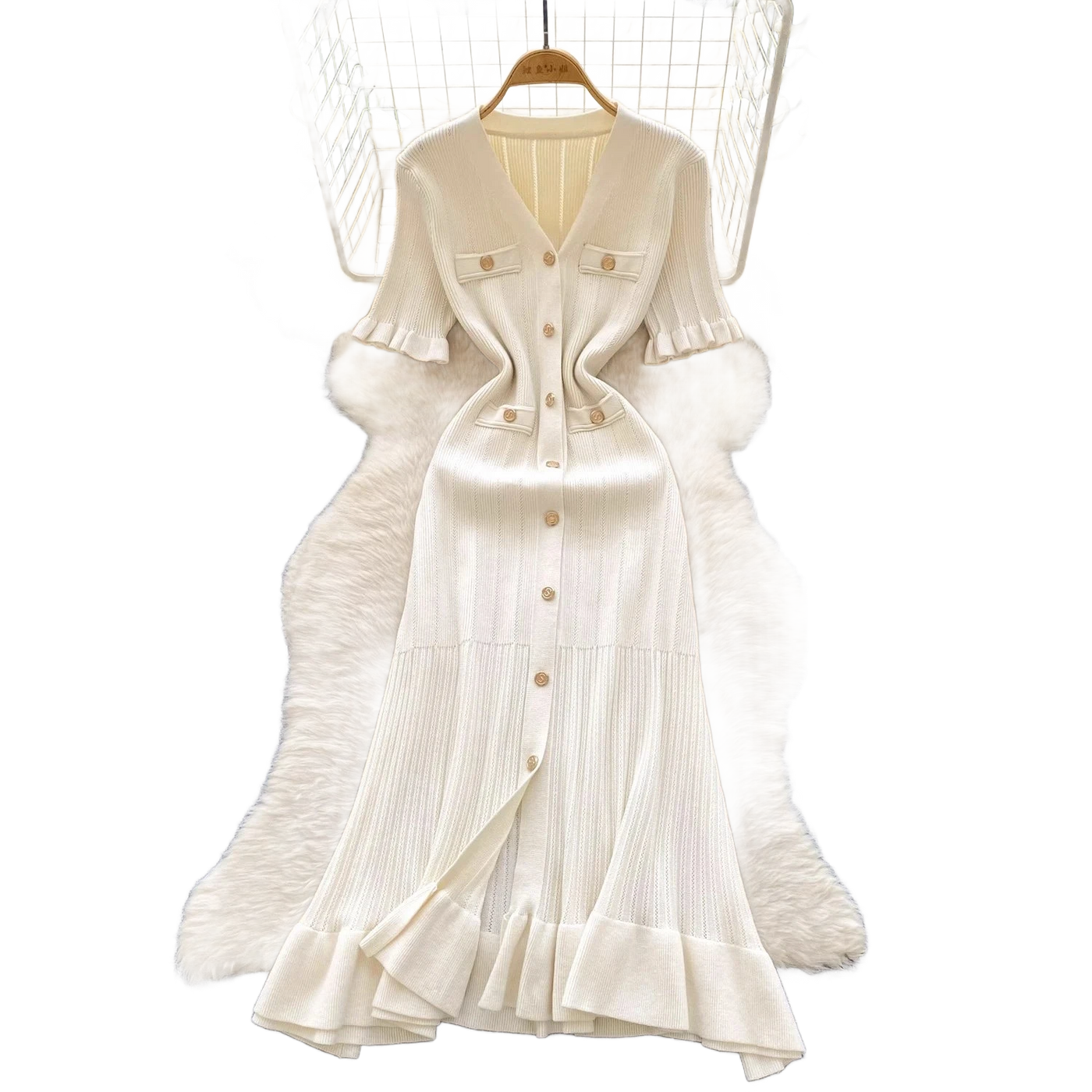 Amar™ Gal - שמלה סרוגה אלגנטית