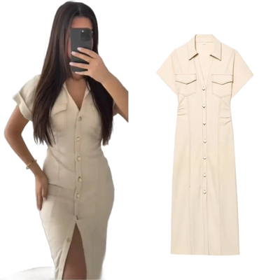 Amar™ Esther - שמלת מידי דנים