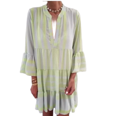 Amar™ Batya - שמלת מיני בוהו עם פסים