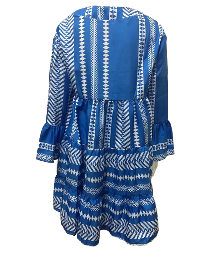 Amar™ Batya - שמלת מיני בוהו עם פסים