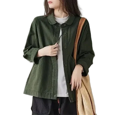 Amar™ Rachel - חולצת שרוול ארוך רפויה עם כיסים