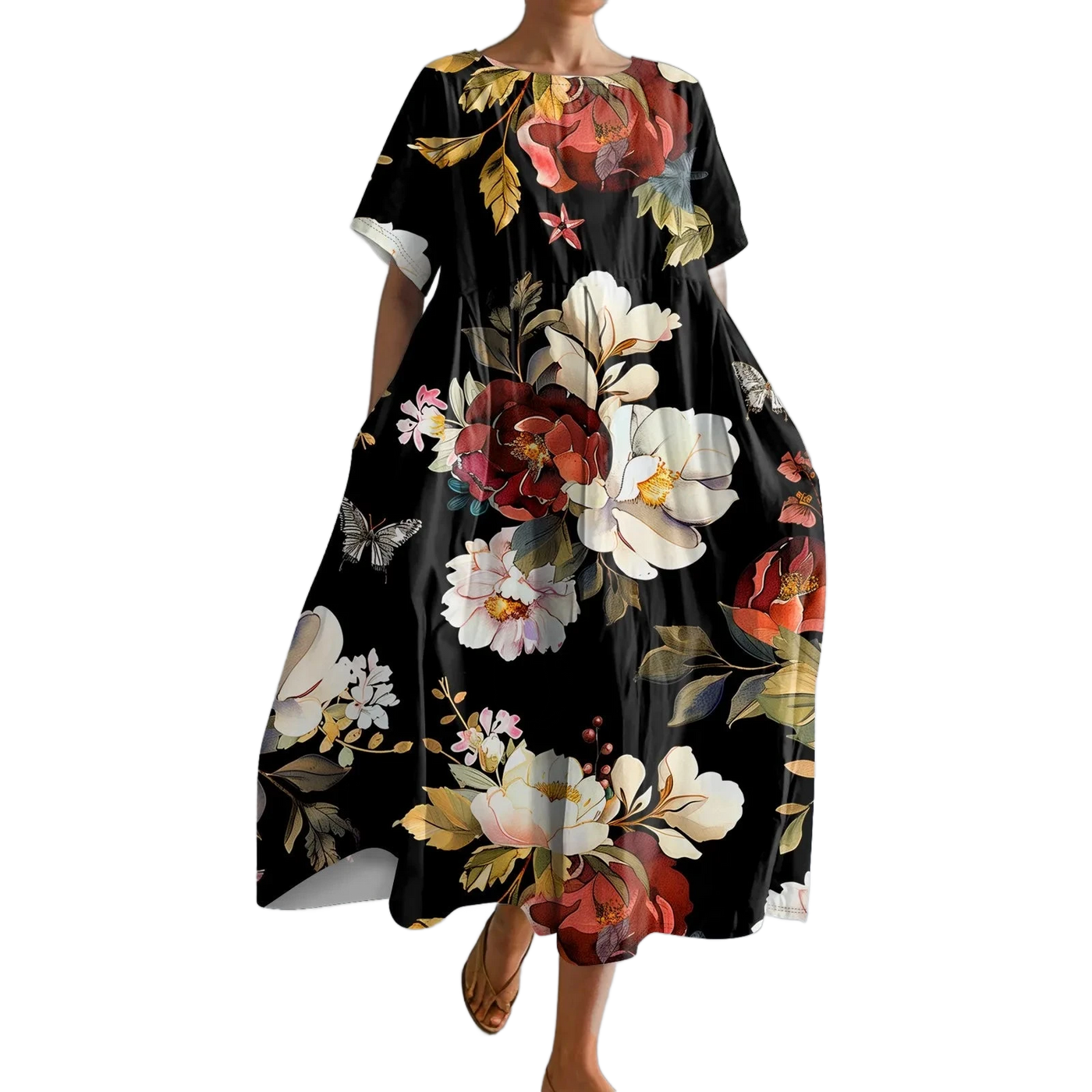 Amar™ Ravit - שמלת גרדיאנט עם כיסים