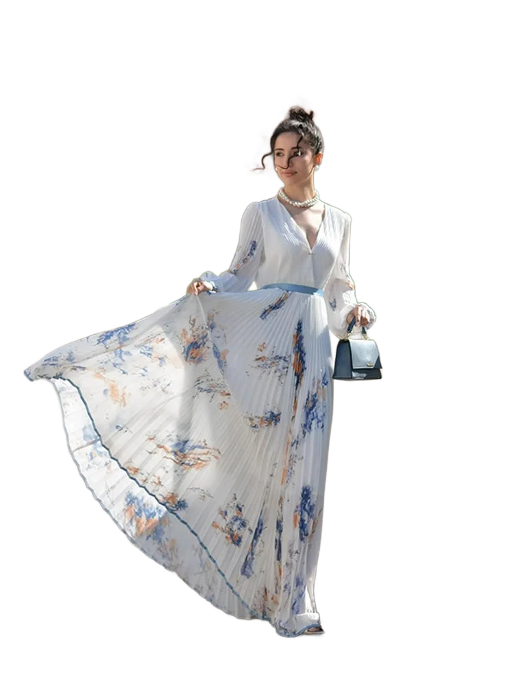 Amar™ Lila - שמלות מקסי בדי פרחים בוהו