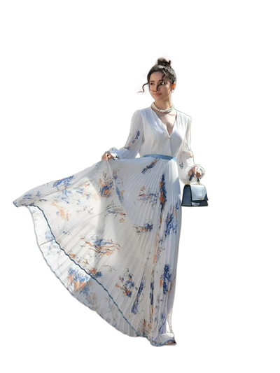 Amar™ Lila - שמלות מקסי בדי פרחים בוהו