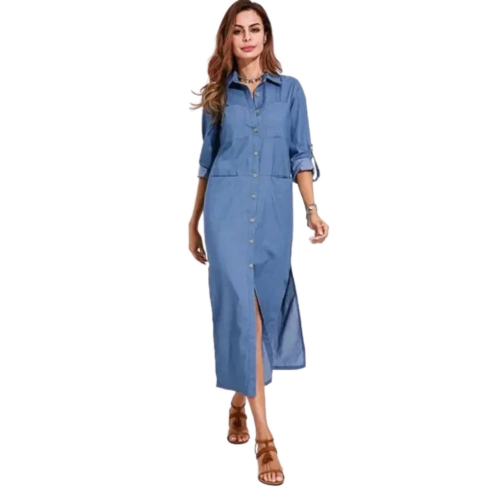 Amar Yehudit - שמלת ג’ינס קלאסית מחמיאה