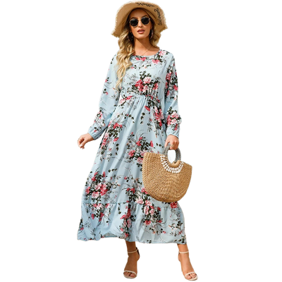 Amar™ Leah - שמלות מקסי בדי פרחים בוהו